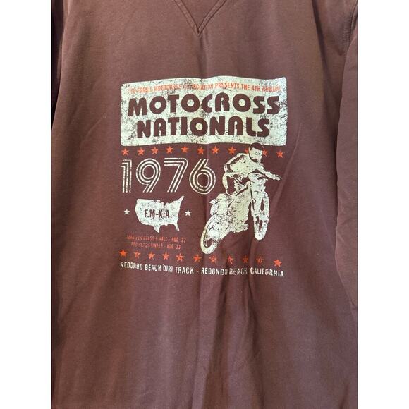 Fossil Brand Retro Motocross Nationals pull over sweatshirt M grunge adventure - Picture 7 of 8